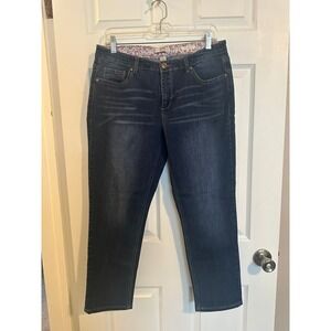 Vintage America Womens Dark Wash Straight Leg Jeans Size 8‎